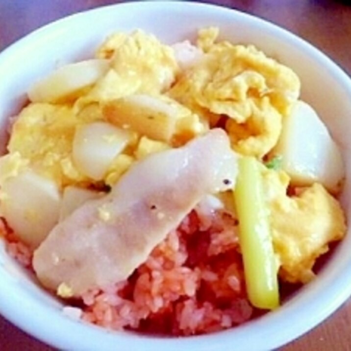 簡単　ジャーマンオムレツ丼